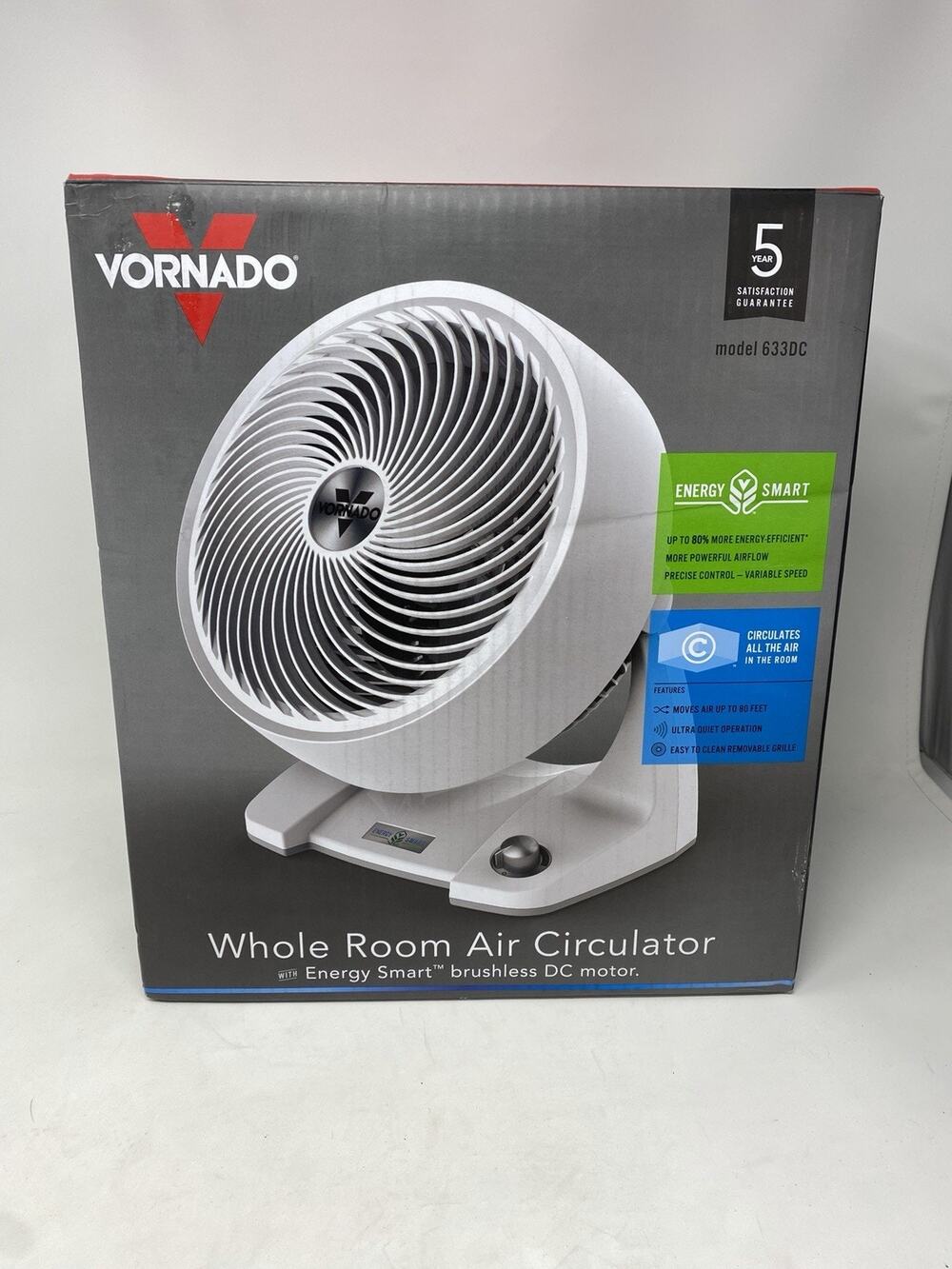 Vornado 633Dc Air Circulator 420 Cfm White Energy Smart Medium